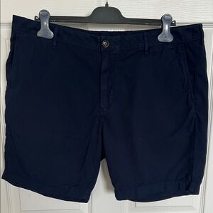 Faherty Navy Men's Flat Front Shorts